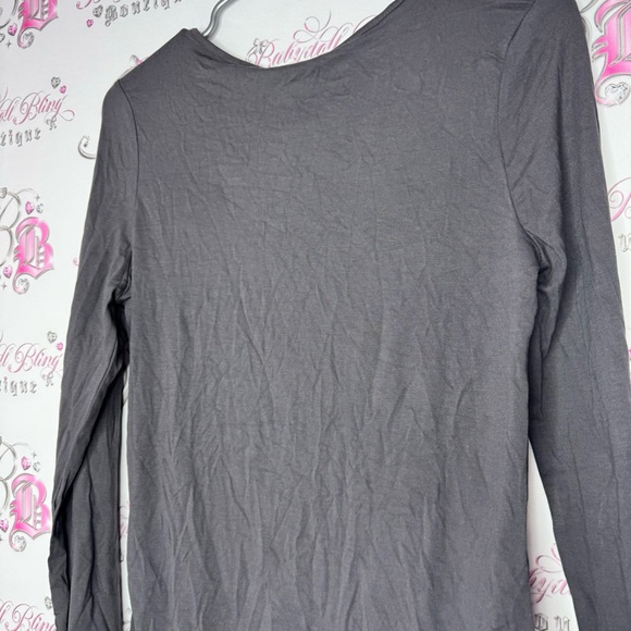 Missguided body suit long sleeve grey jersey brand new with tags snap button - Picture 6 of 9